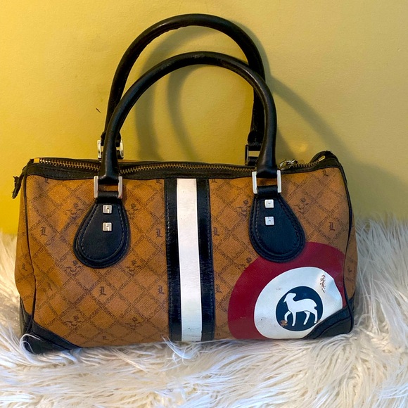 L.A.M.B. Gwen Stefani Bullseye Satchel Y2K Vintage - Picture 4 of 11